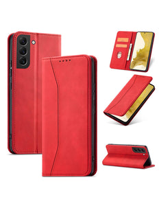 Samsung Galaxy S22 + (S22 Plus) hoesje boekcase rood met ruimte voor pasjes
