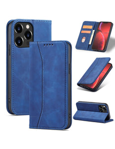 iPhone 14 case book case magnet blue