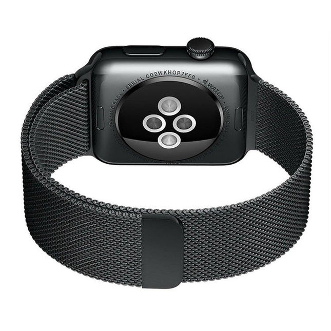 Magnetische Band Horlogeband voor Apple Watch Series 1-8 / SE - 38/40/41 mm Zwart