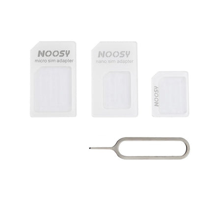 Noosy Adapter Nano Micro Sim 3in1 iPhone Set + Schlüssel
