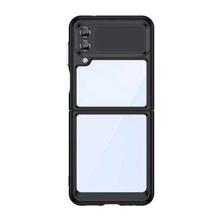 Outer Space Case voor Samsung Galaxy Z Flip 3 cover met flexibel frame zwart