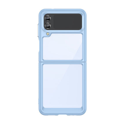Outer Space Case voor Samsung Galaxy Z Flip 3 cover met flexibel frame blauw