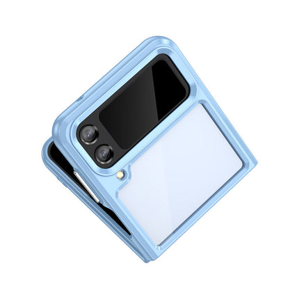 Outer Space Case voor Samsung Galaxy Z Flip 3 cover met flexibel frame blauw