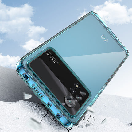 Outer Space Case voor Xiaomi Poco X4 Pro 5G hoes met flexibel frame blauw