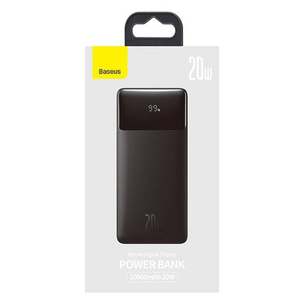 Power bank Baseus Bipow 10000mAh, 2xUSB, USB-C, 20W (black)