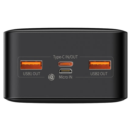 Powerbank Baseus Bipow 30000mAh, 2xUSB, USB-C, 20W (zwart)