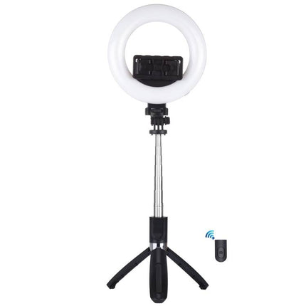 Bluetooth Selfie Stick Stativ Puluz Selfie Stick / Stativ 3in1 mit LED-Ring 16cm
