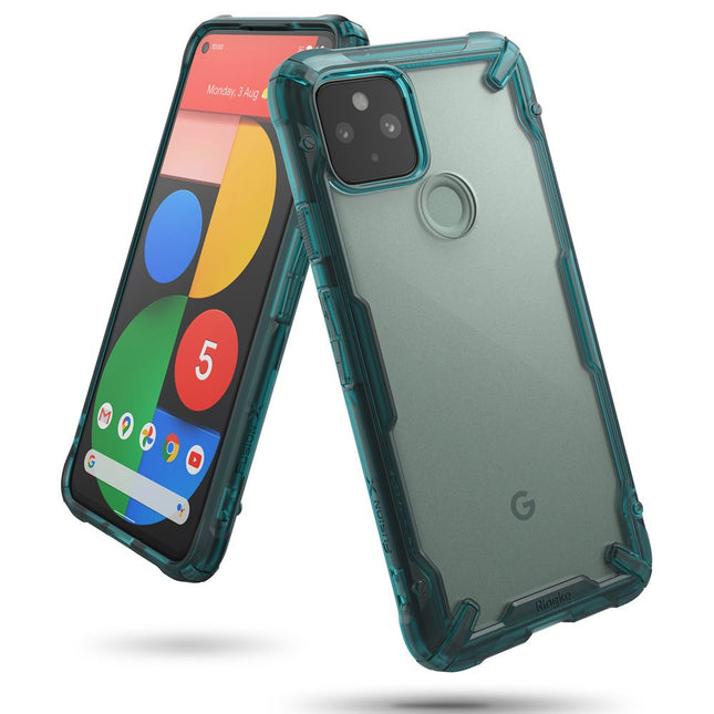 Ringke for Google Pixel 5 Case Fusion X Durable PC with TPU Bumper Green (FXGG0015)