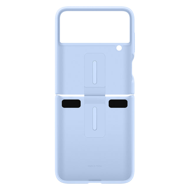 Samsung Ring Silicone Cover Case Cover for Samsung Galaxy Z Flip4 Hanger Case Blue (EF-PF721TLEGWW)