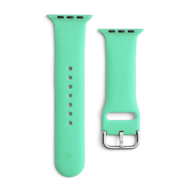 Mint groen Siliconen band APS siliconen horlogeband Ultra / 8/7/6/5/4/3/2 / SE (49/45/44 / 42mm) Band horlogeband