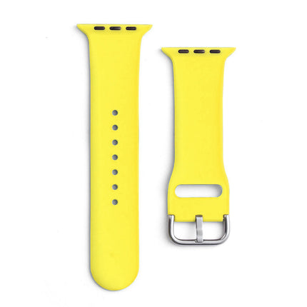 Yellow Silicone Strap APS Silicone Watch Band 8/7/6/5/4/3/2/SE(41/40/38mm) Strap Watch Band 