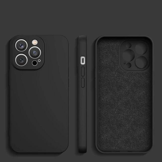 iPhone 14 Pro Max case silicone cover case black