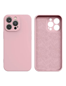 iPhone 14 Pro Max hoesje silicone cover case roze