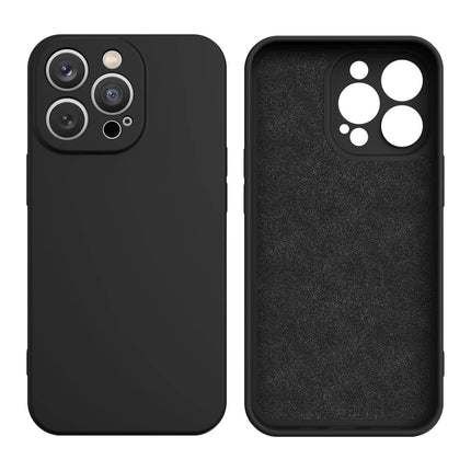 Siliconen hoesje voor Samsung Galaxy S23 Ultra case cover zwart