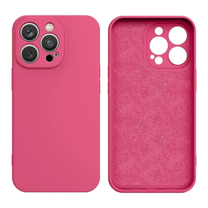 iPhone 14 hoesje silicone cover case fuchsia