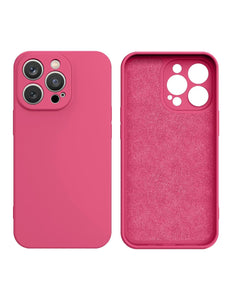 iPhone 14 case silicone cover case fuchsia