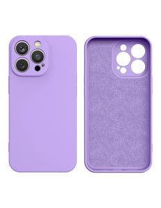 iPhone 14 Pro hoesje silicone cover case paars