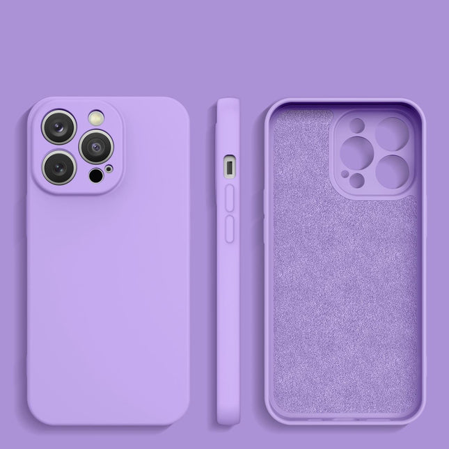 iPhone 14 case silicone cover case purple