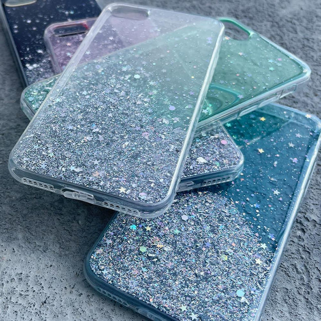 Star Glitter Shining Cover for iPhone 13 Pro Max transparent