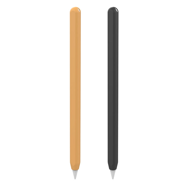 Stoyobe Pencil Sleeve 2x Hülle für Apple Pencil 2/1 Hülle Overlay Hülle für den Stylus Schwarz und Orange