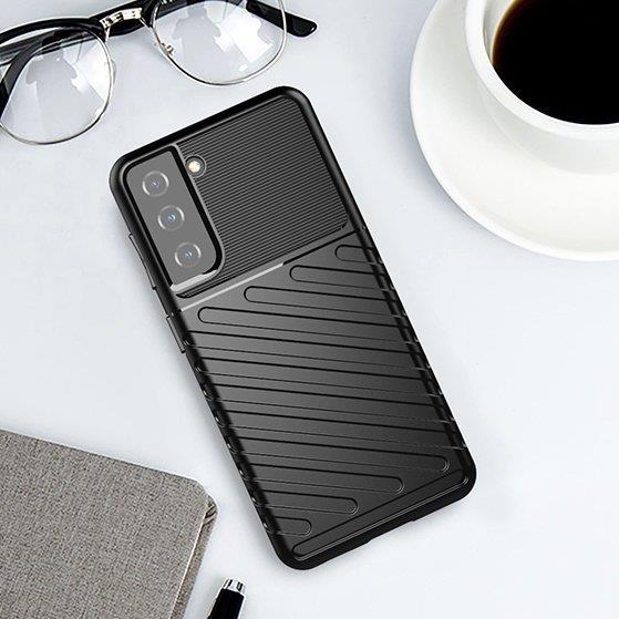 Thunder Case case voor Samsung Galaxy S23 siliconen armor case zwart