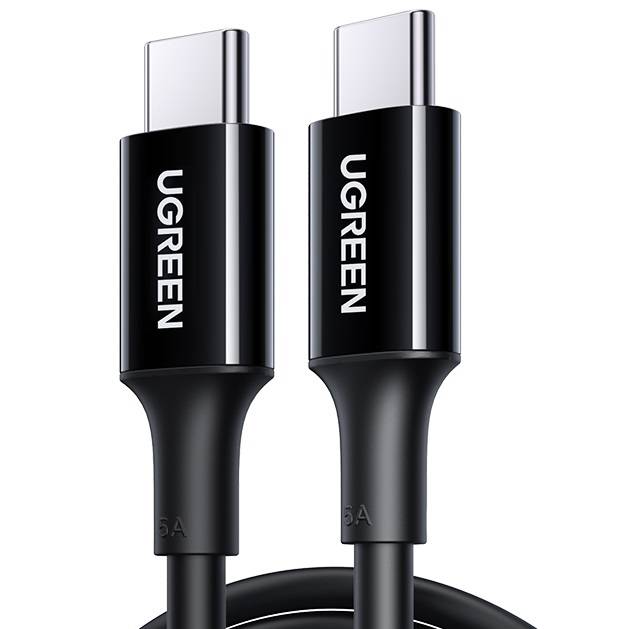 UGREEN 2 m (schwarz) USB-C-Kabel auf USB-C, 100 W, 5 A,