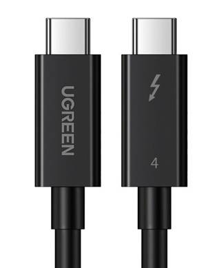 UGREEN USB-C to USB-C Cable, Gen3, 100W, 4K, 0.8m (Black)