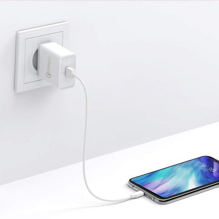 Ugreen 18W Snel USB A oplader fast charging wit