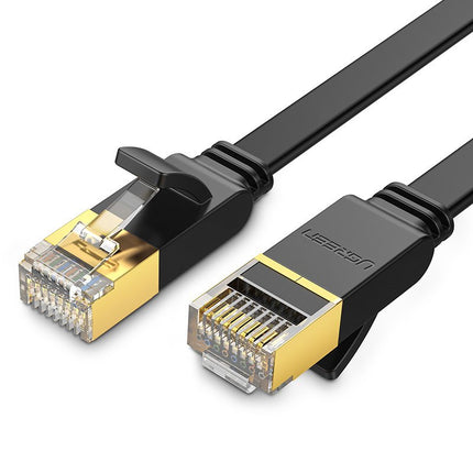 Ugreen Platte Kabel Internet Netwerkkabel Ethernet Patchkabel RJ45 Cat 7 STP LAN 10 Gbps 5m Zwart (NW106 11263)