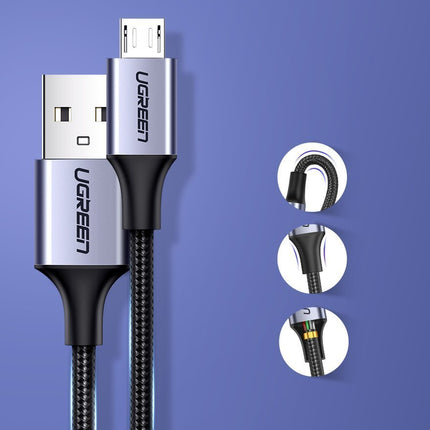 Ugreen Kabel USB - Micro-USB-Kabel 1m grau (60146)