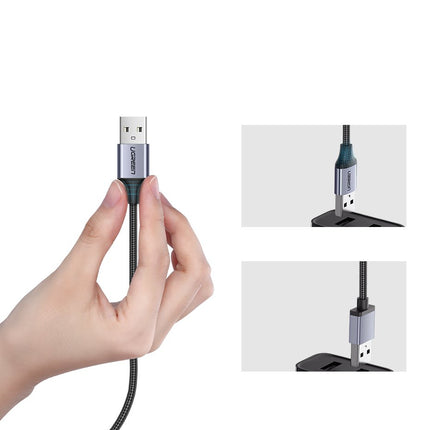 Ugreen kabel USB - micro USB kabel 1m grijs (60146)