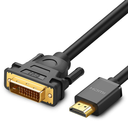 Ugreen Kabel Kabeladapter DVI-Adapter 24 + 1 Pin (männlich) – HDMI (männlich) FHD 60 Hz 1,5 m schwarz
