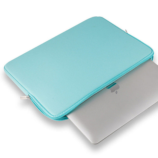 Universal sleeve laptop bag 15.6'' slide tablet computer organizer light blue