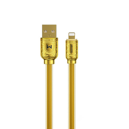 USB Data Cable - Lightning 6A 1m Gold WK Design Sakin Series Fast Charging