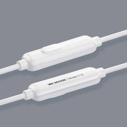 WK Design kabelgebundene Kopfhörer mit USB-Typ-C-Anschluss weiß (Y12 weiß)