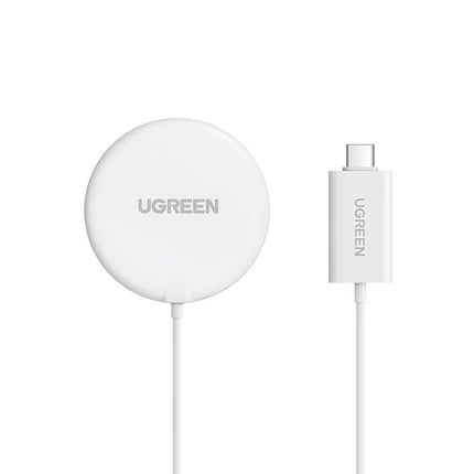Wireless charger UGREEN CD245, 15W (white)