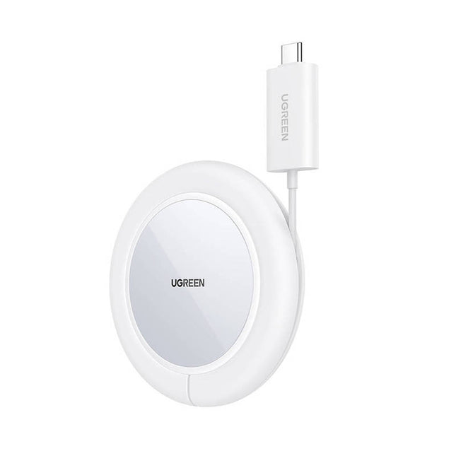 Wireless charger UGREEN CD245, 15W (white)