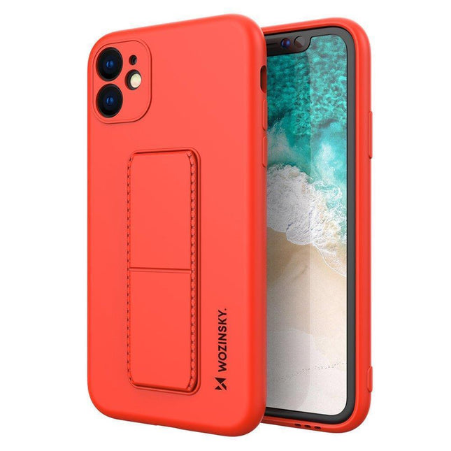 Samsung Galaxy A51 Wozinsky Red Kickstand Case Silicone Stand Cover