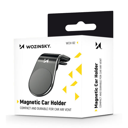 Wozinsky magnetic phone holder on the ventilation grille black (WCH-02) 