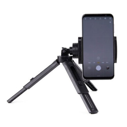 Mini-Stativ mit Telefonhalterung, Selfie-Stick-Kamera, GoPro-Halterung, schwarz