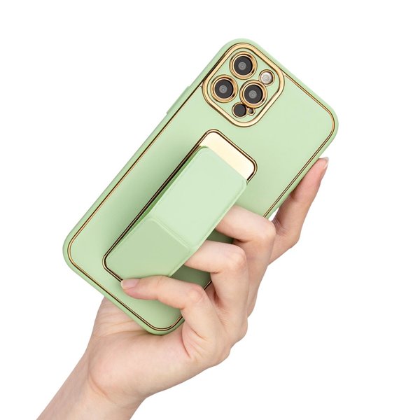 Nieuwe Kickstand Case voor iPhone 12 met standaard groen