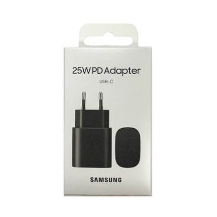 Original Samsung 25W USB-C-Wandladegerät in Schwarz 