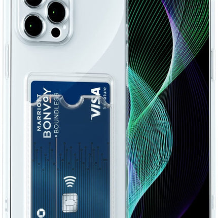 Samsung Galaxy S24 Plus Hülle Flexible transparente Bumper Hülle mit Karten