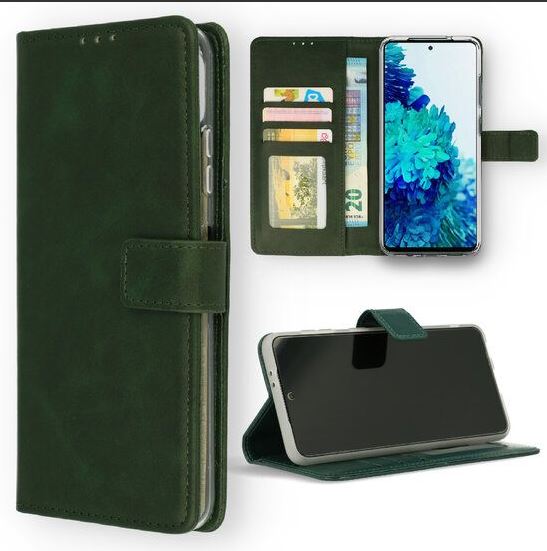Samsung Galaxy S23 Ultra Hülle Wallet Book Case Grün