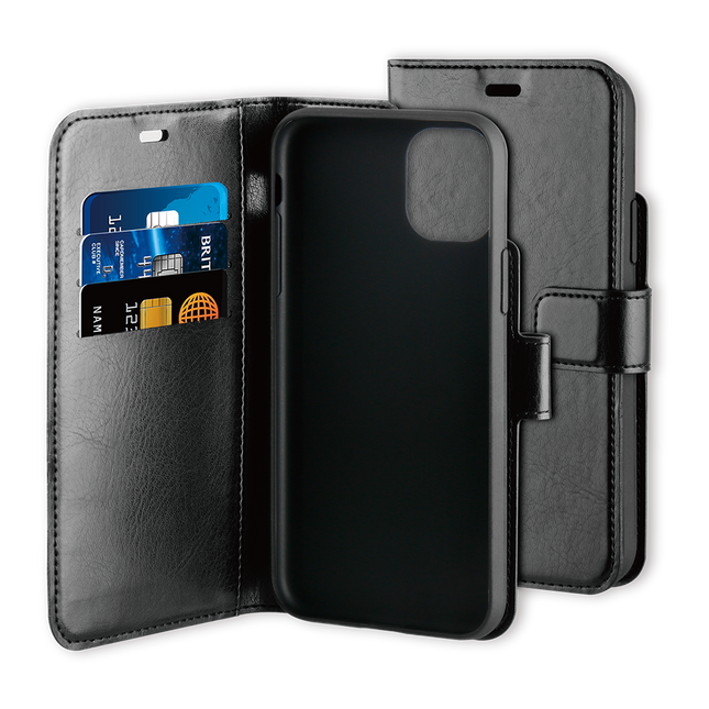 Behello iPhone 11 Pro Max Bookcase Folder - case Black - Wallet Case 