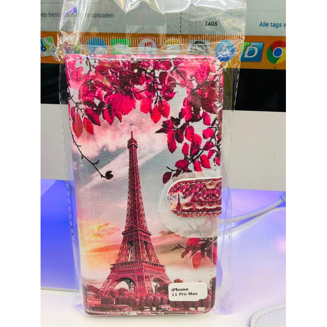Samsung Galaxy A80 hoesje Parijs Eiffeltoren - Wallet Case Eiffel tower Paris