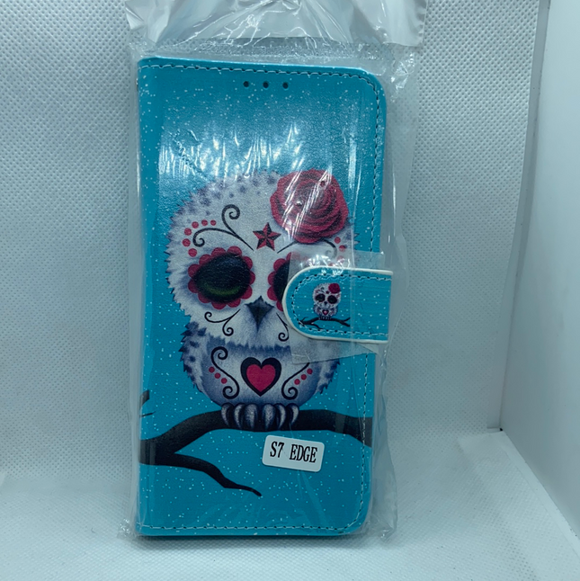 Samsung Galaxy S7 edge case Owl Print- Wallet Case owl photo