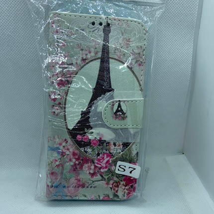 Samsung Galaxy S7 hoesje Parijs Eiffeltoren - Wallet Case Eiffel tower Paris