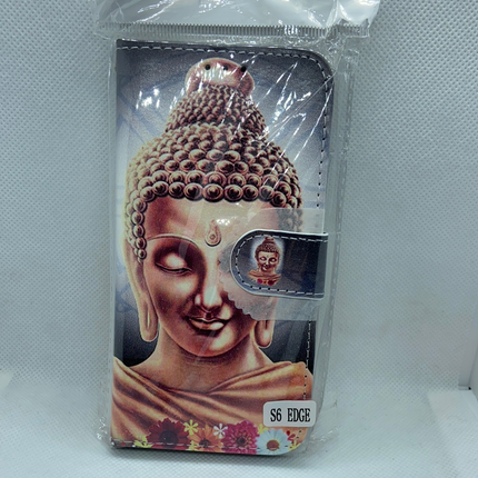Samsung Galaxy S6 Edge-Hülle Hülle mit Buddha-Aufdruck - Schutzhülle mit Buddah-Wallet-Aufdruck