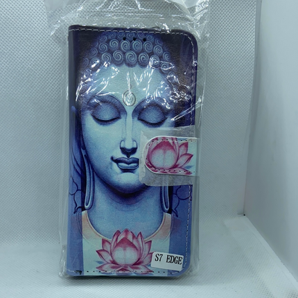 Samsung Galaxy S7 edge hoesje Boeddha print hoesje - Buddah Wallet print case